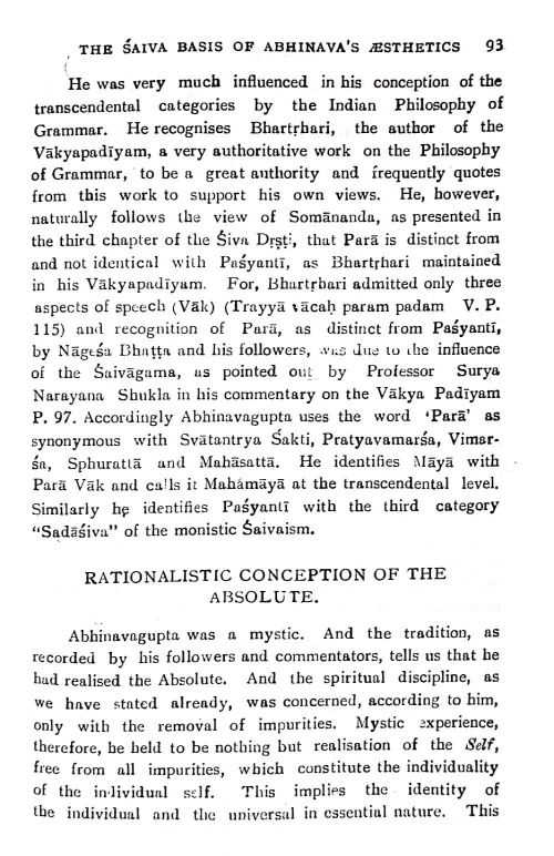 Comparative Aesthetics ( Indian Aesthetics) Vol I